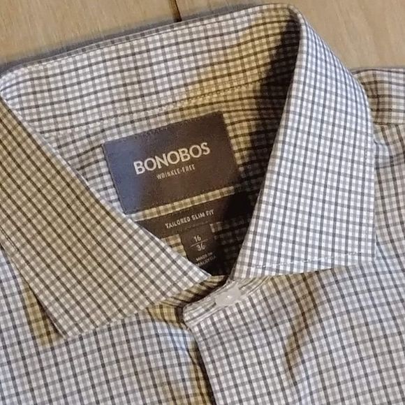 Bonobos Slim Fit Shirt 16 x 34 NEW
